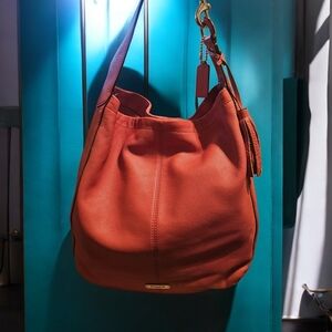 Coach Avery Large Leather Hobo Bag